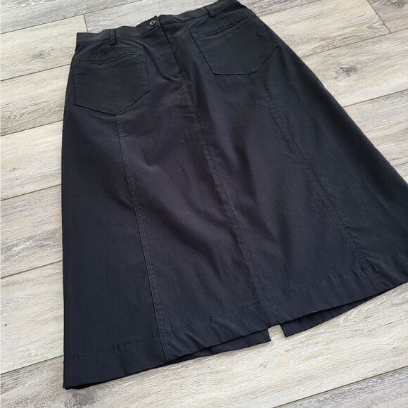 Harve Benard black business skirt stretchy midi size 8 - Picture 3 of 9